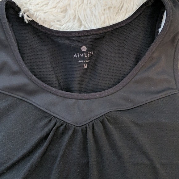 Athleta Black Floral Supercharged Layered Tank Top Medium - Picture 6 of 10